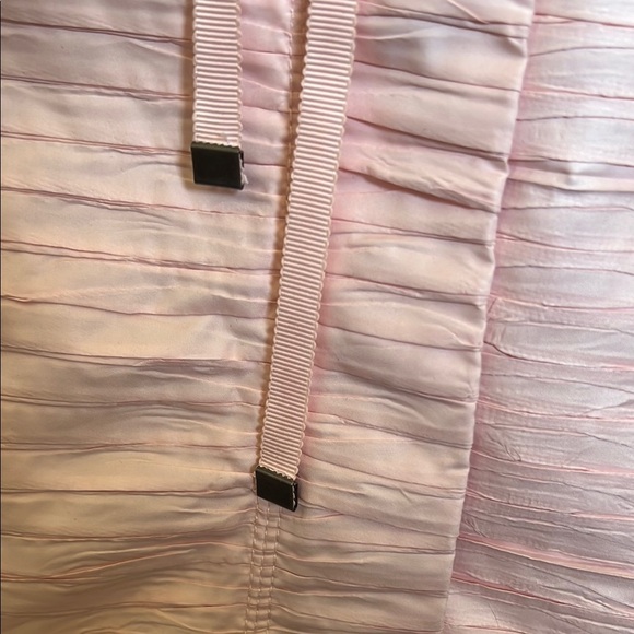 Chicos Light Pink Collared Drawstring Zip Front Lightweight Jacket with Pockets - Picture 7 of 13
